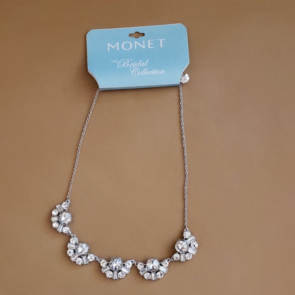Monet Bridal Collection Crystal Necklace / Choker